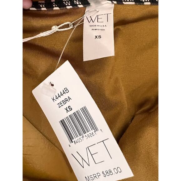 WET Remi Long Sleeve Rash Guard&Callie Bottom Set Zebra XS/S NWT - Picture 5 of 6